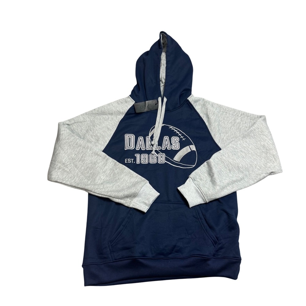 Dallas Cowboys NFL Long‎ Sleeve Football Graphic Hoodie Size Large NWT